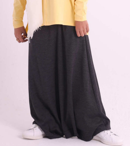 Summer Cotton Sherwal - Dark grey