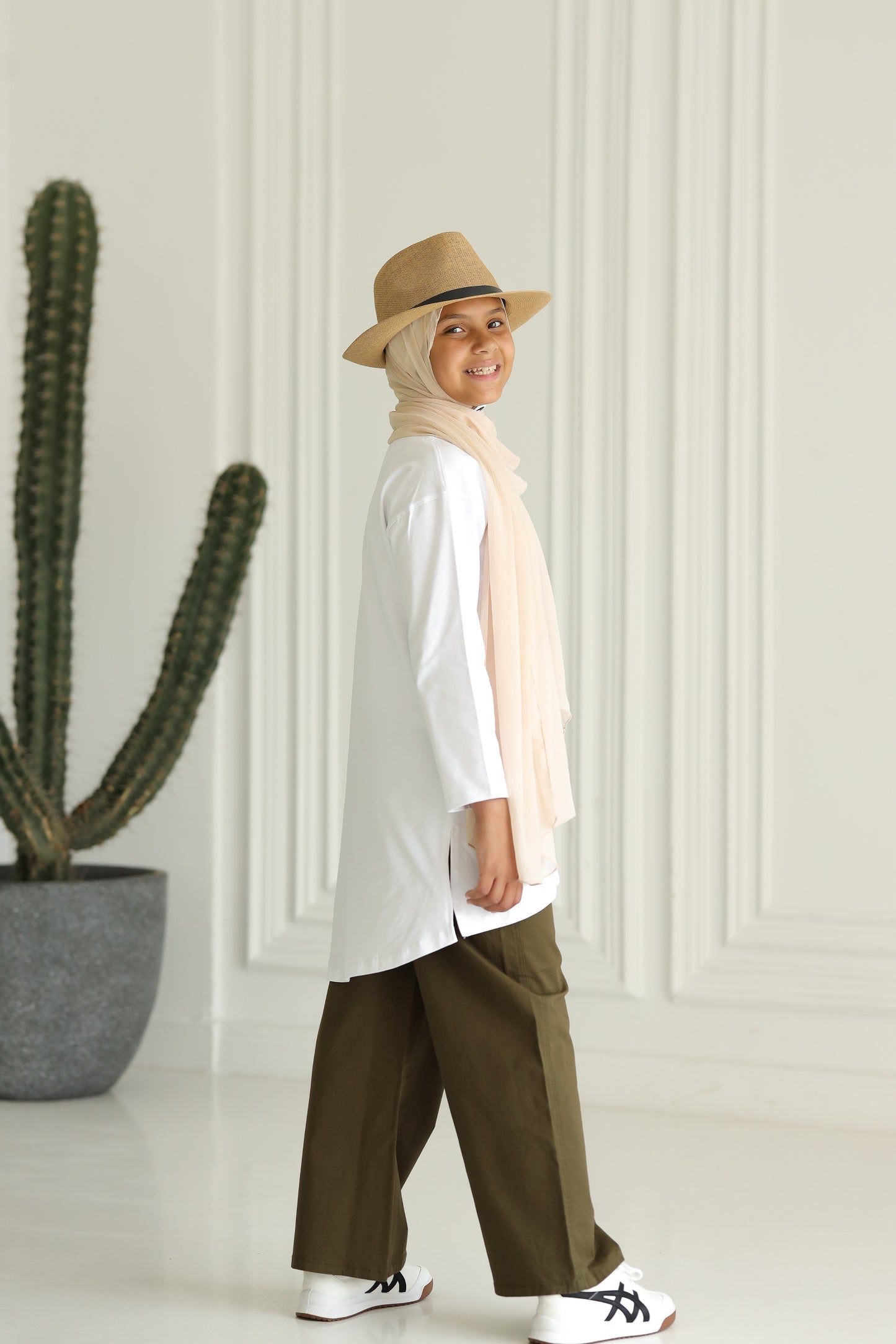 High-low Basic - White