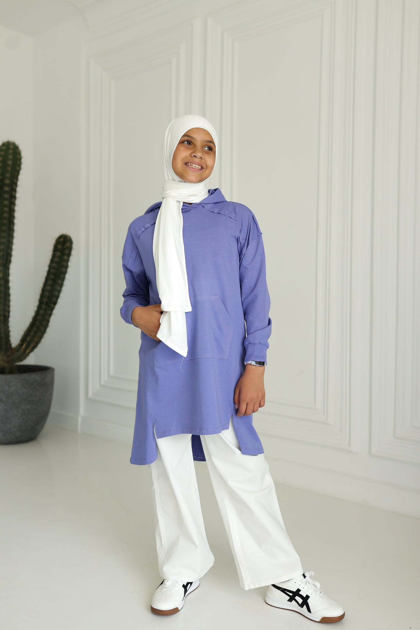 Little Miss T-shirt Tunic - Purple
