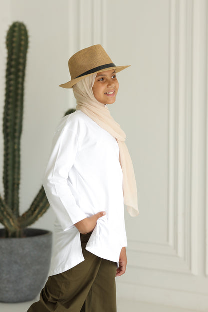 Little Miss Oversize Basic - White