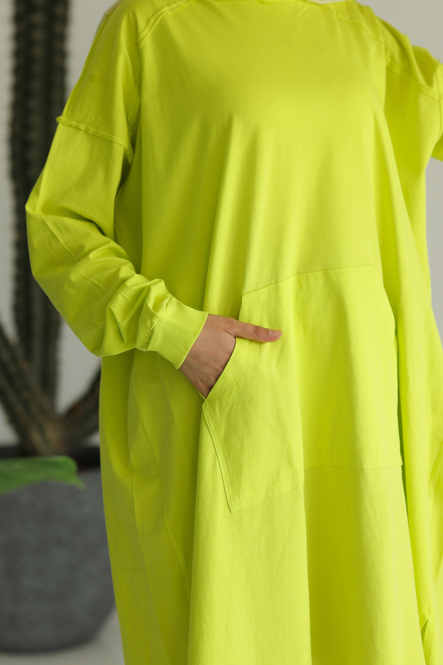 Miss Chic T-shirt Tunic - Yellow