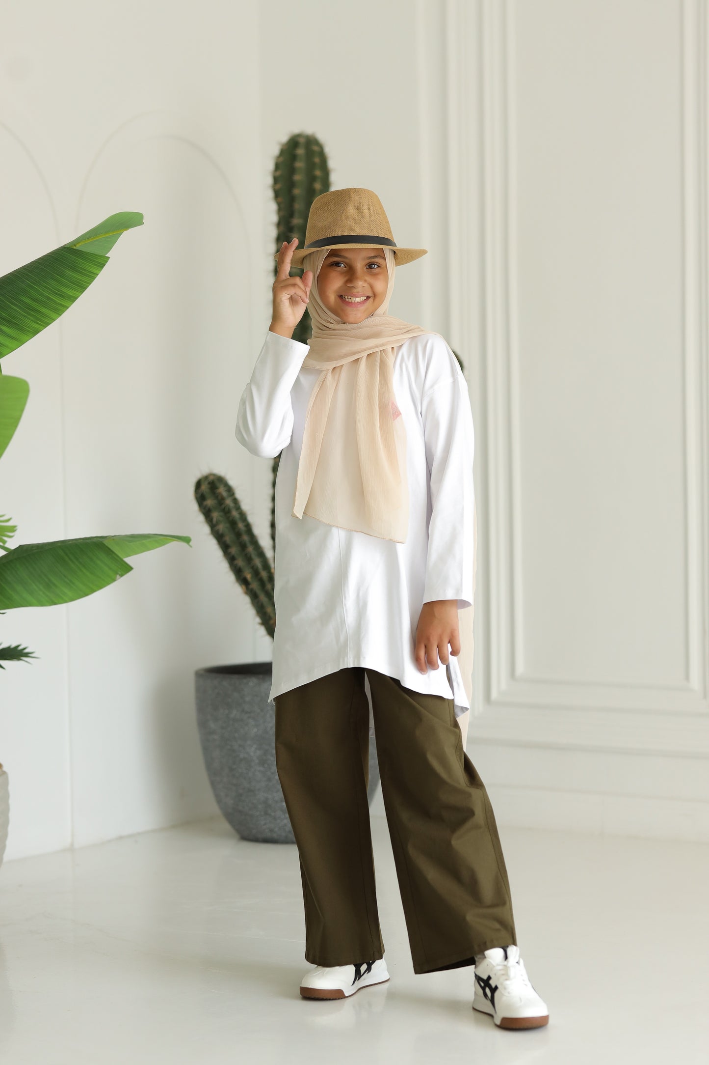 Little Miss Oversize Basic - White