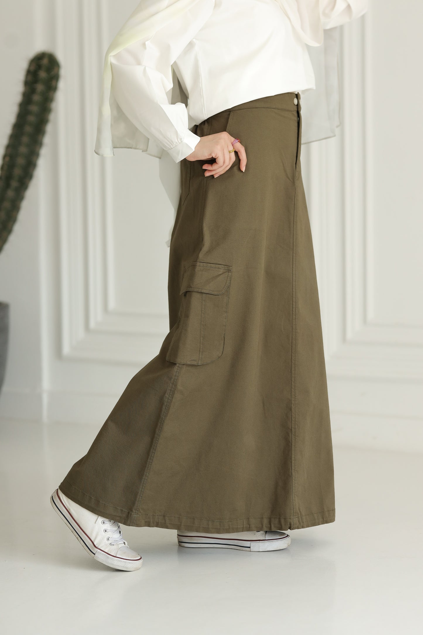 Cargo Skirt - Olive
