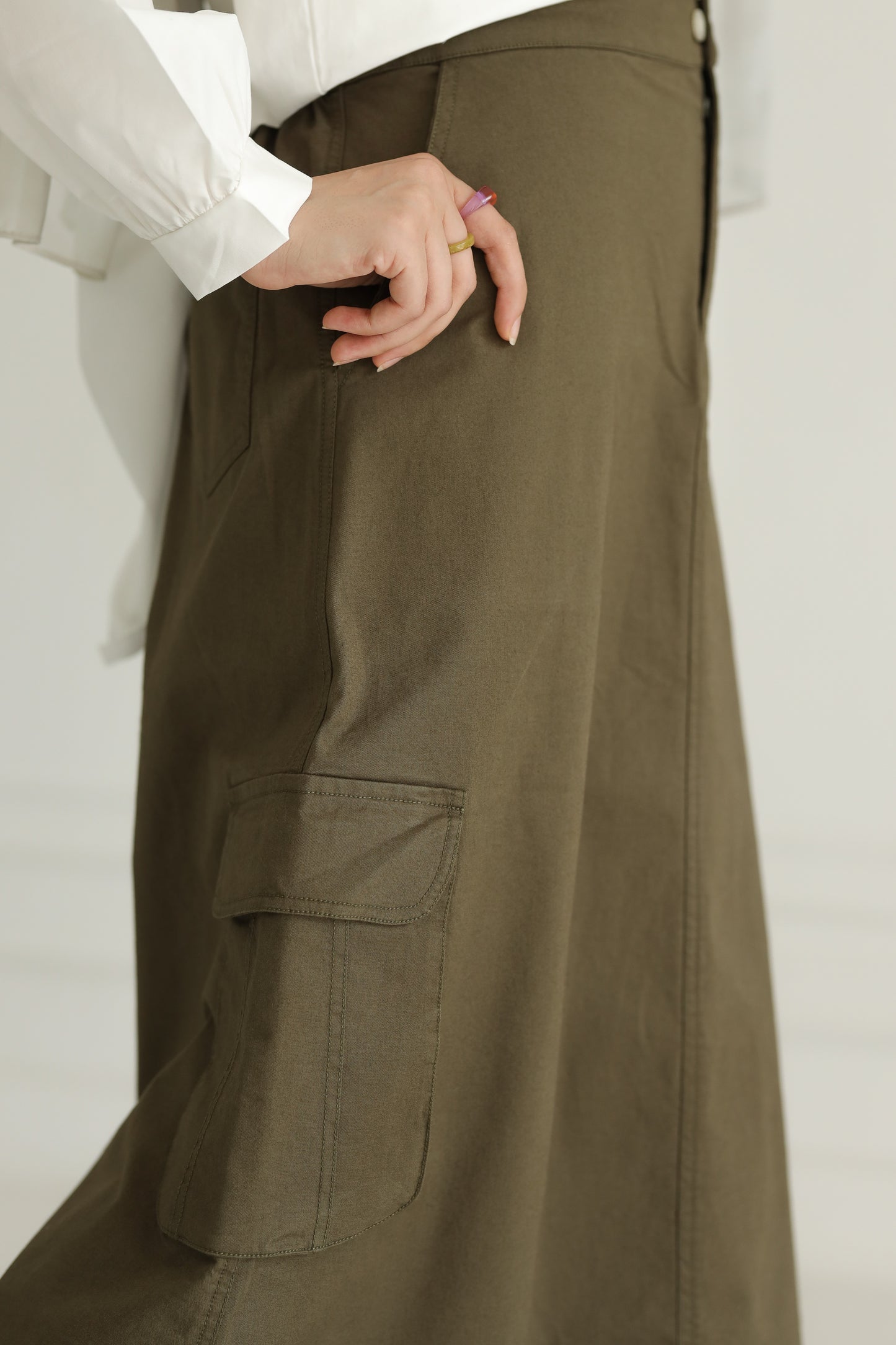 Cargo Skirt - Olive