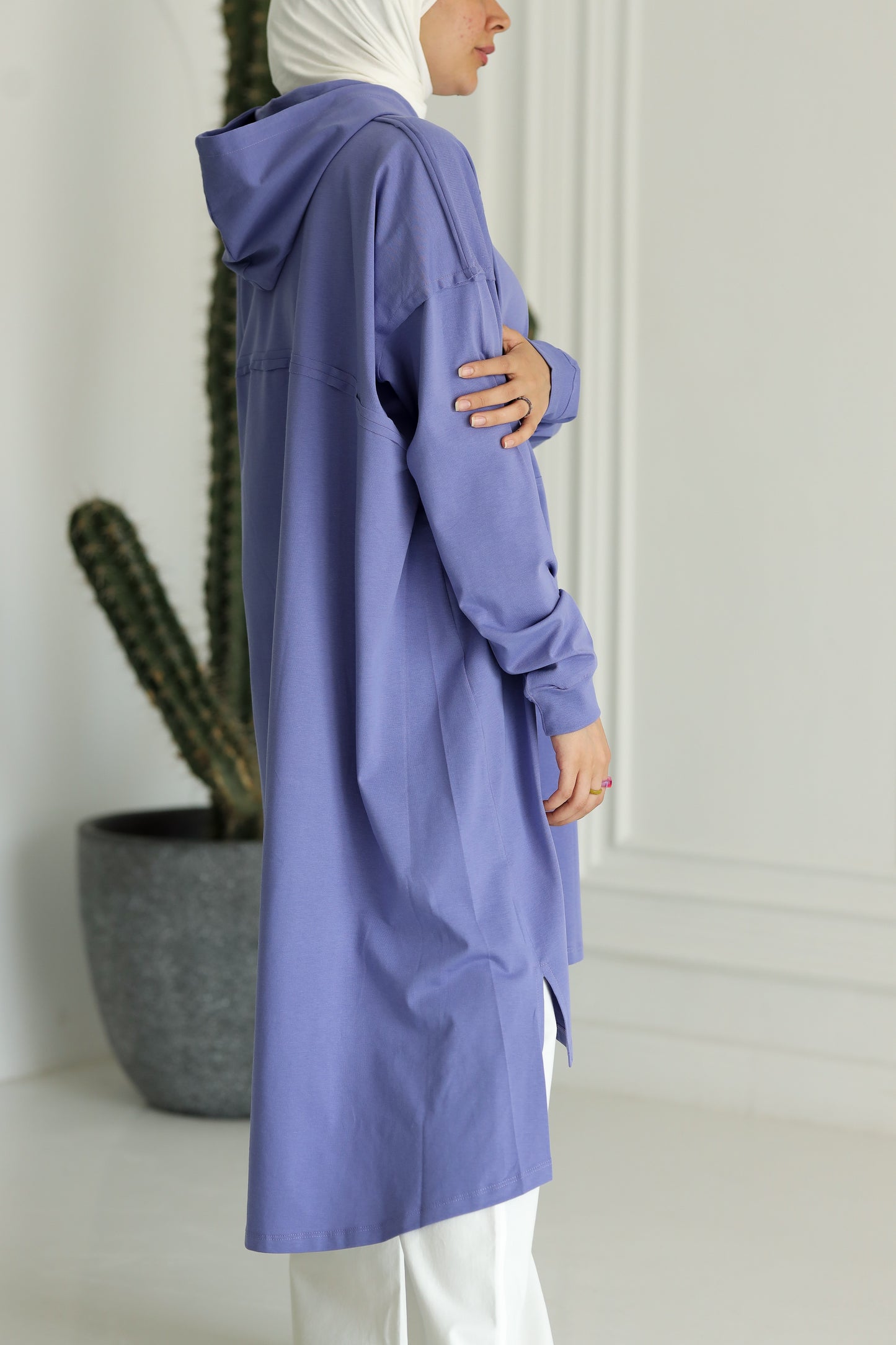 Miss Chic T-shirt Tunic - Purple
