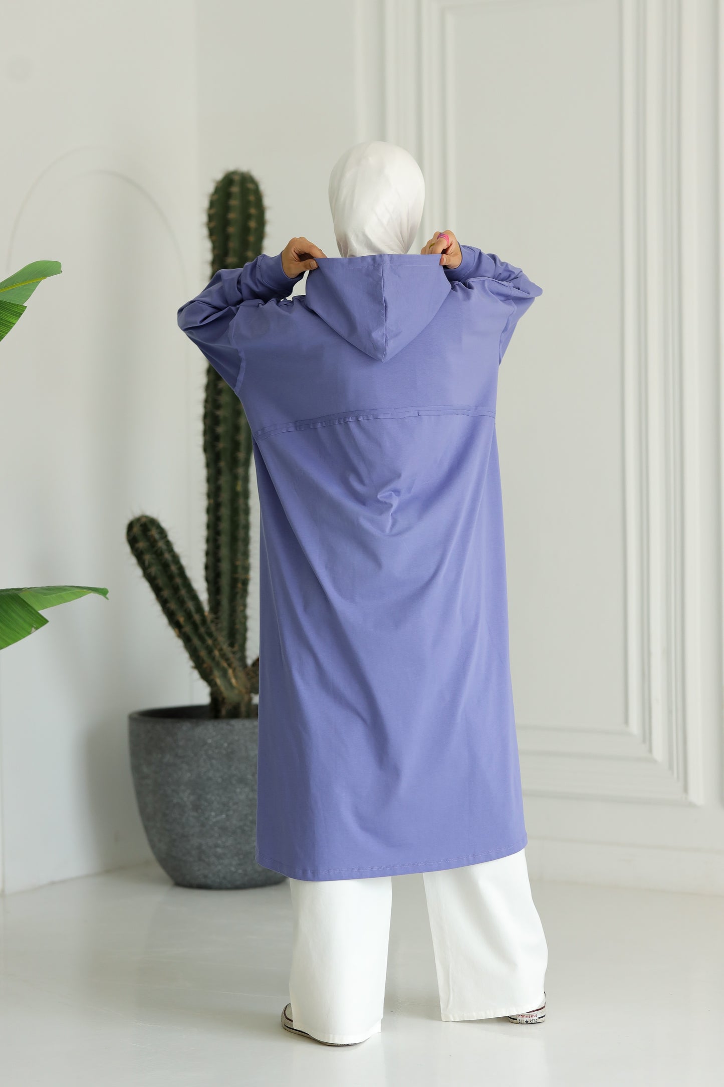 Miss Chic T-shirt Tunic - Purple