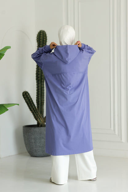Miss Chic T-shirt Tunic - Purple
