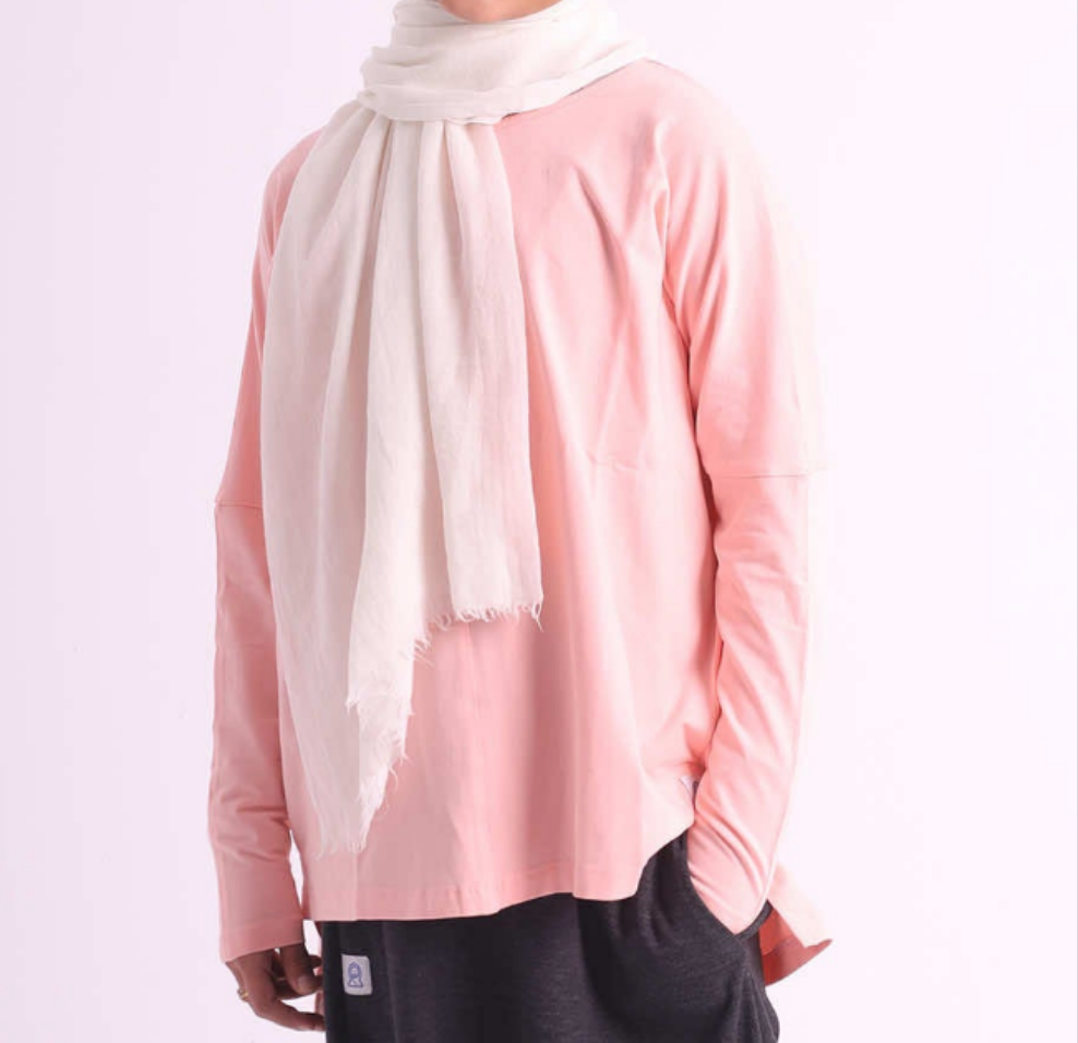 Oversize Cotton T-Shirt - Peach