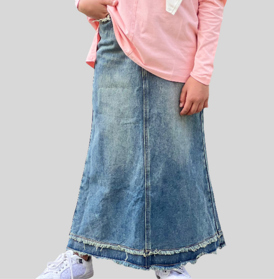 Little Miss A-line Jeans Skirt