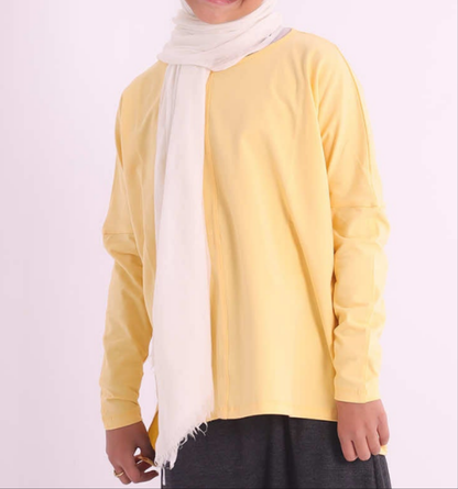 Oversize Cotton T-Shirt - Yellow
