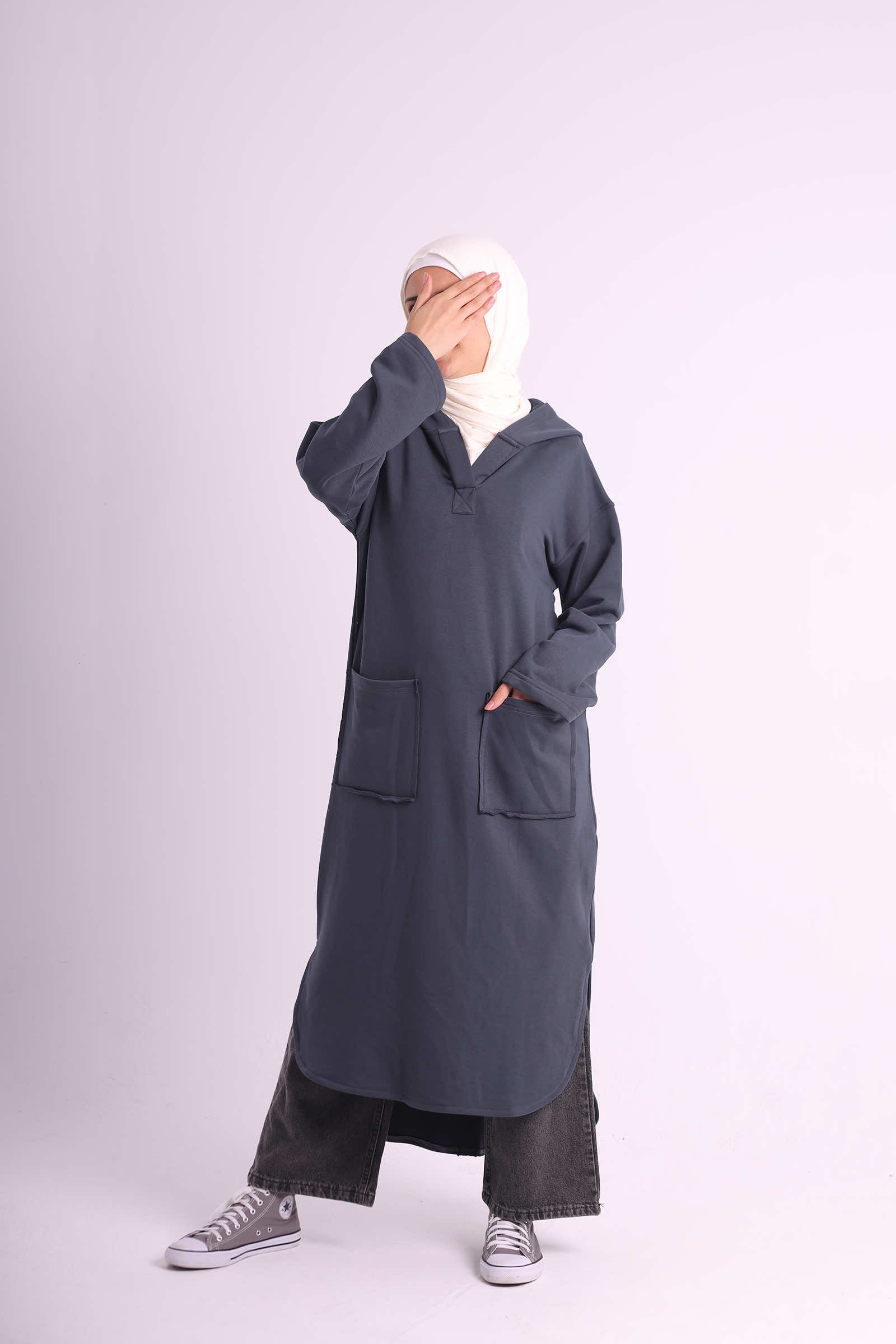 Winter Hoodie Dress Teen Hijabi Winter Hoodie Dress Teen Hijabi