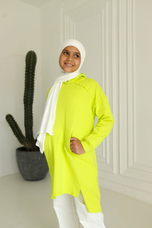 Little Miss T-shirt Tunic - Yellow