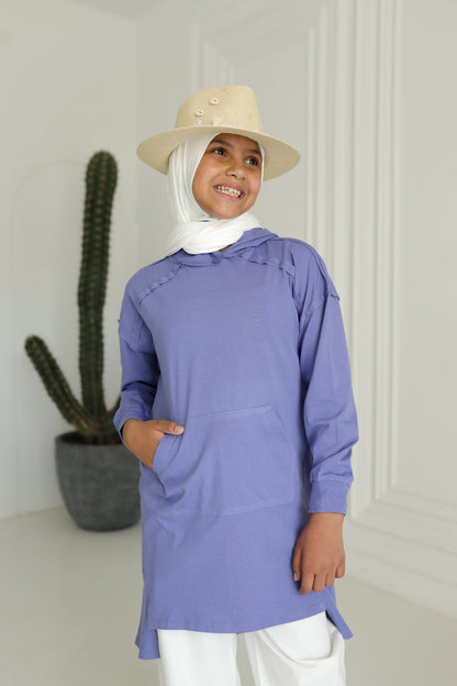 Little Miss T-shirt Tunic - Purple