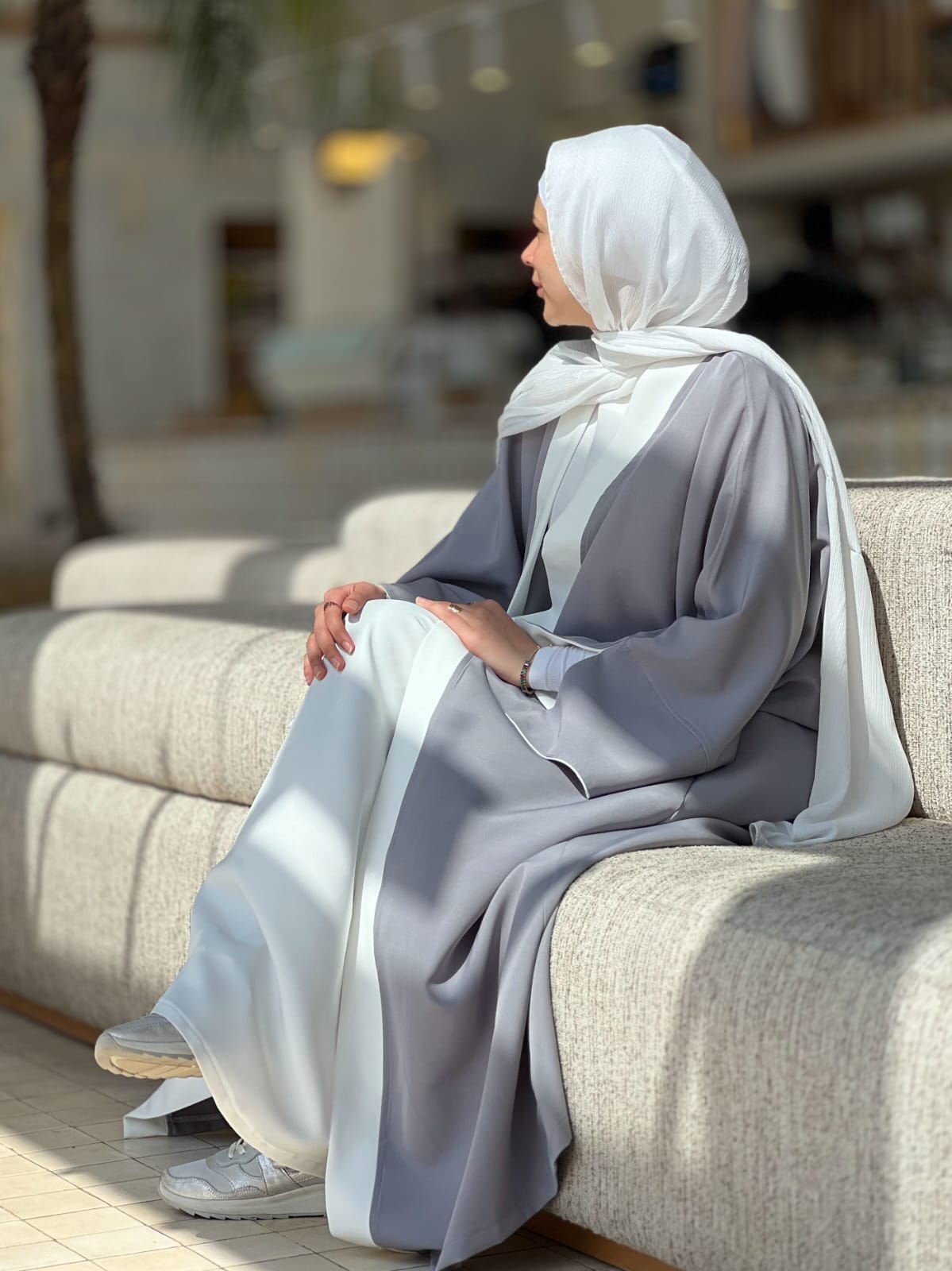 Gray Rosaline Kaftan
