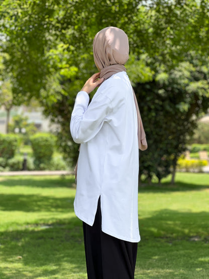 Miss Chic Oversize Basic - White